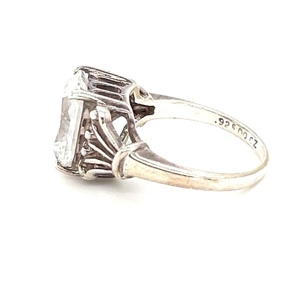 Sterling Silver 925 Zircon Ring View 6